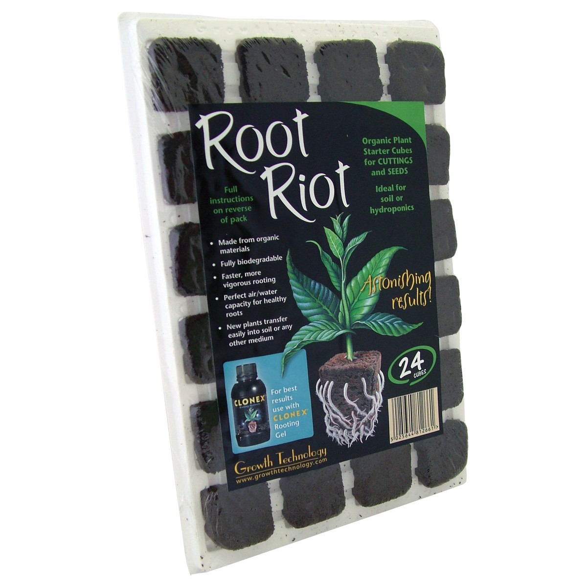 Root Riot bandeja de 24